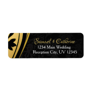 Gold Black Elegant Wedding Anniversary Address