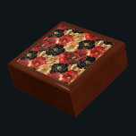 Gold Black Floral Party Bridal Shower  Gift Box<br><div class="desc">Gold black Floral Party Bridal Shower or birthday</div>