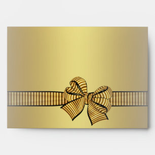 Gold & Black Gold Bow Envelopes