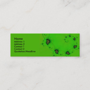 Gold Black Green Mini Business Card