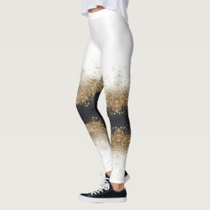 Gold & Black Hairstylist Salon Leggings