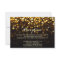 Gold Black Hollywood Glitz Glam Reception Card