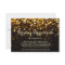 Gold Black Hollywood Glitz Glam Reception Card