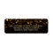 Gold Black Hollywood Glitz Glam Wedding Label