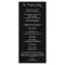 Gold Black Hollywood Glitz Glam Wedding Program
