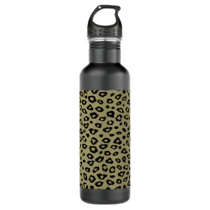Gold Black Leopard Print 710 Ml Water Bottle