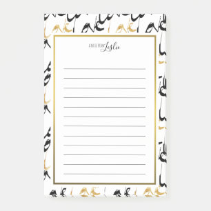 Gold & Black LOVE A Note From Notepad