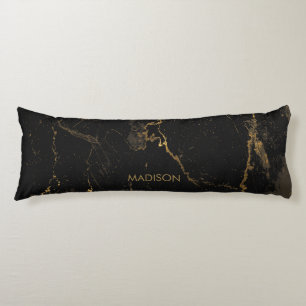 Gold Black Marble Body Cushion