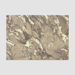 Gold & Black Marble, Gift Bag, Decoupage Tissue Paper