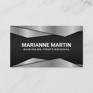 Gold Black Metallic Business Card