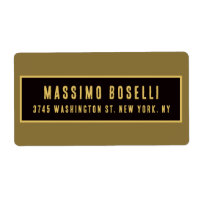 Gold & Black Minimalist Professional Modern