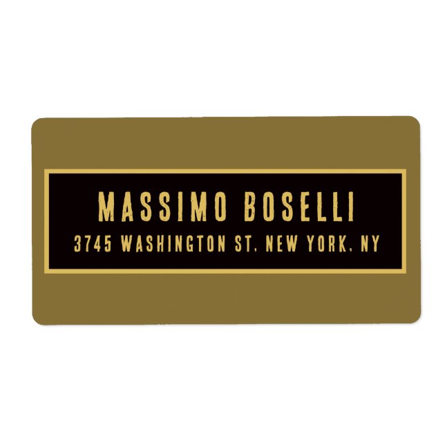 Gold & Black Minimalist Professional Modern (Front)