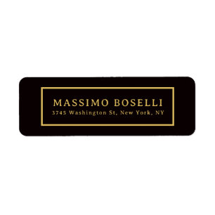 Gold & Black Minimalist Professional Modern