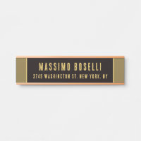 Gold & Black Minimalist Professional Modern