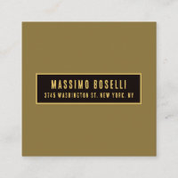 Gold & Black Minimalist Professional Modern