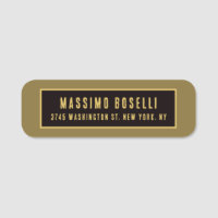 Gold & Black Minimalist Professional Modern
