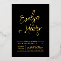Gold & Black Modern All Occassion Party Event
