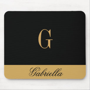 Gold Black Mouse Mat