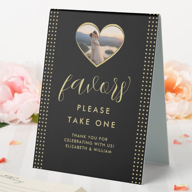 Gold & Black Polka Dot Personalised wedding (In SItu (Wedding))