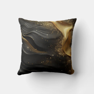 Gold Black Prinkle Cushion