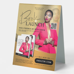 Gold & Black Professional Book Launch Release Ad