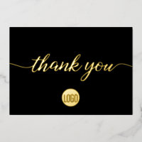 Gold Black Professional Business Thank you