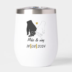 Gold & Black Romantic Monograme