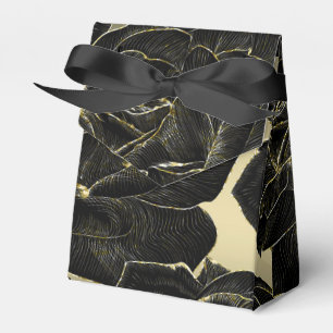 Gold & Black Rose Glam Elegant Classy Chic Party Favour Box