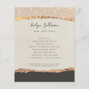 Gold Black Shimmer Paper Flyer
