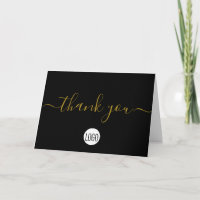 Gold Black Simple Business Company logo Social
