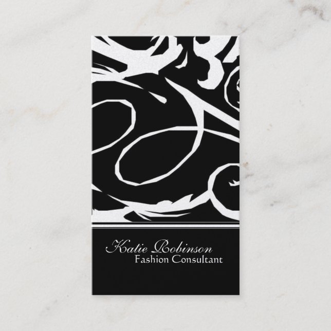 Gold & Black Stylish Business Cards (Front)