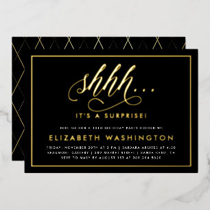 Gold & Black Surprise Birthday Party