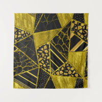 Gold Black Triangle Texture Illusion