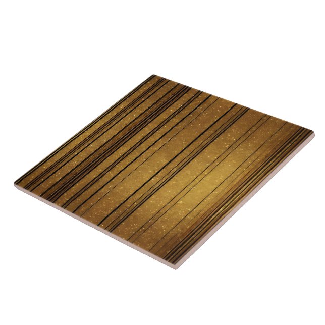 Gold Black Vintage Art Deco Trendy Collection Tile (Side)