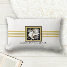 Gold Black White Ice Skating / Figure Skating