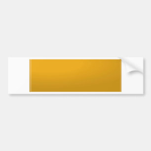 Gold Blank TEMPLATE : Add text, image, fill colour Bumper Sticker