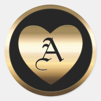 Gold Blank Template Faux Textured Foil Classic Rou Classic Round Sticker