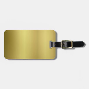 Gold Blank Template Luggage Tag