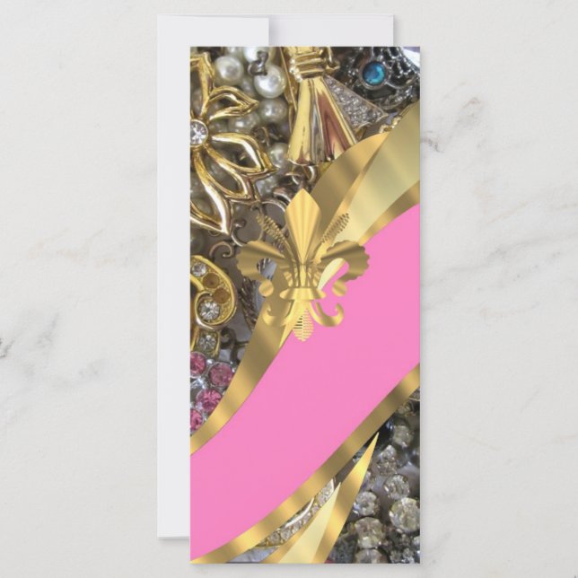 Gold bling fleur de lys (Front)