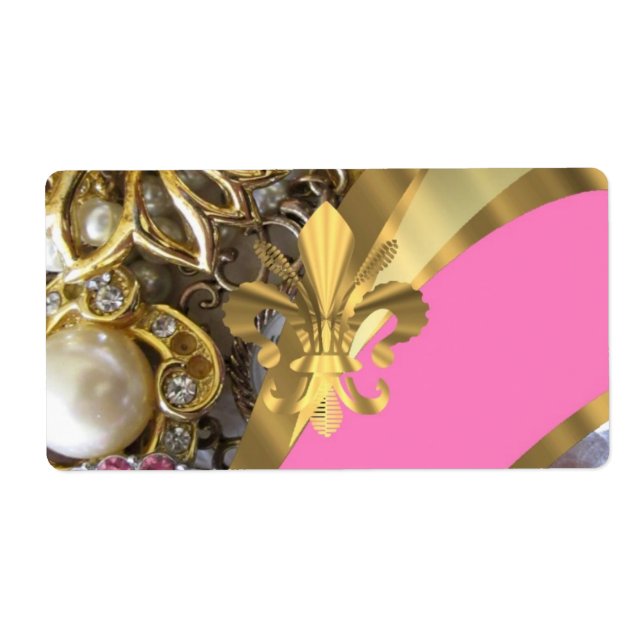 Gold bling fleur de lys (Front)