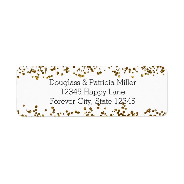 Gold Bling Glitter Confetti (Front)