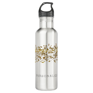 Gold Bling Glitter Confetti 710 Ml Water Bottle
