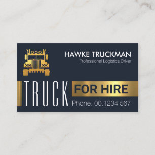 Gold Blocks Moving Truck #ZazzleMade Transport Business Card