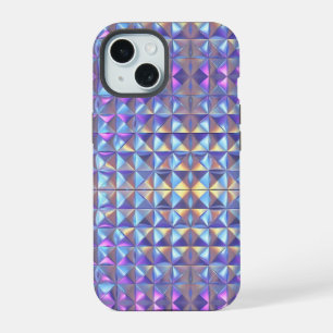 Gold, Blue and Purple Iridescent Geometric 2 iPhone 15 Case
