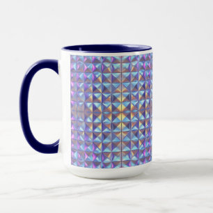 Gold, Blue and Purple Iridescent Geometric 2 Mug