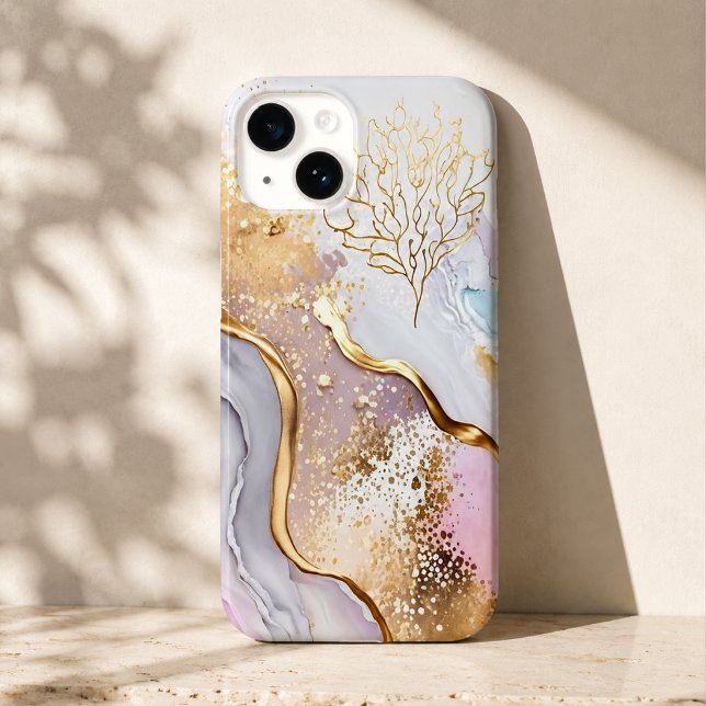 Gold Blue and Purple Marble Case-Mate iPhone Case (Creator Uploaded)