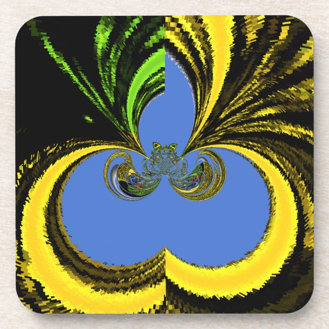 Gold Blue Coaster (Front)