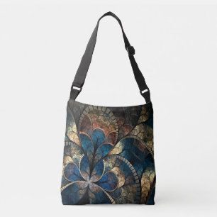 Gold & Blue Crossbody Bag