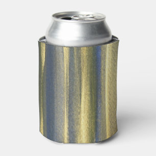 Gold Blue Lines Custom Can Cooler