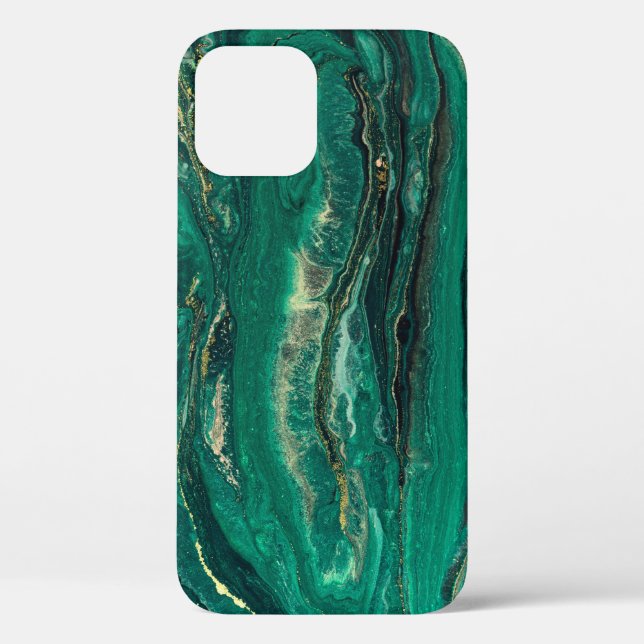 Gold Blue Marbling: Fluid Art Case-Mate iPhone Case (Back)
